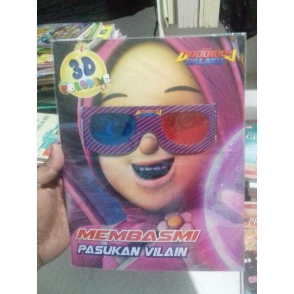 buku mewarnai 3D BoBoiboy