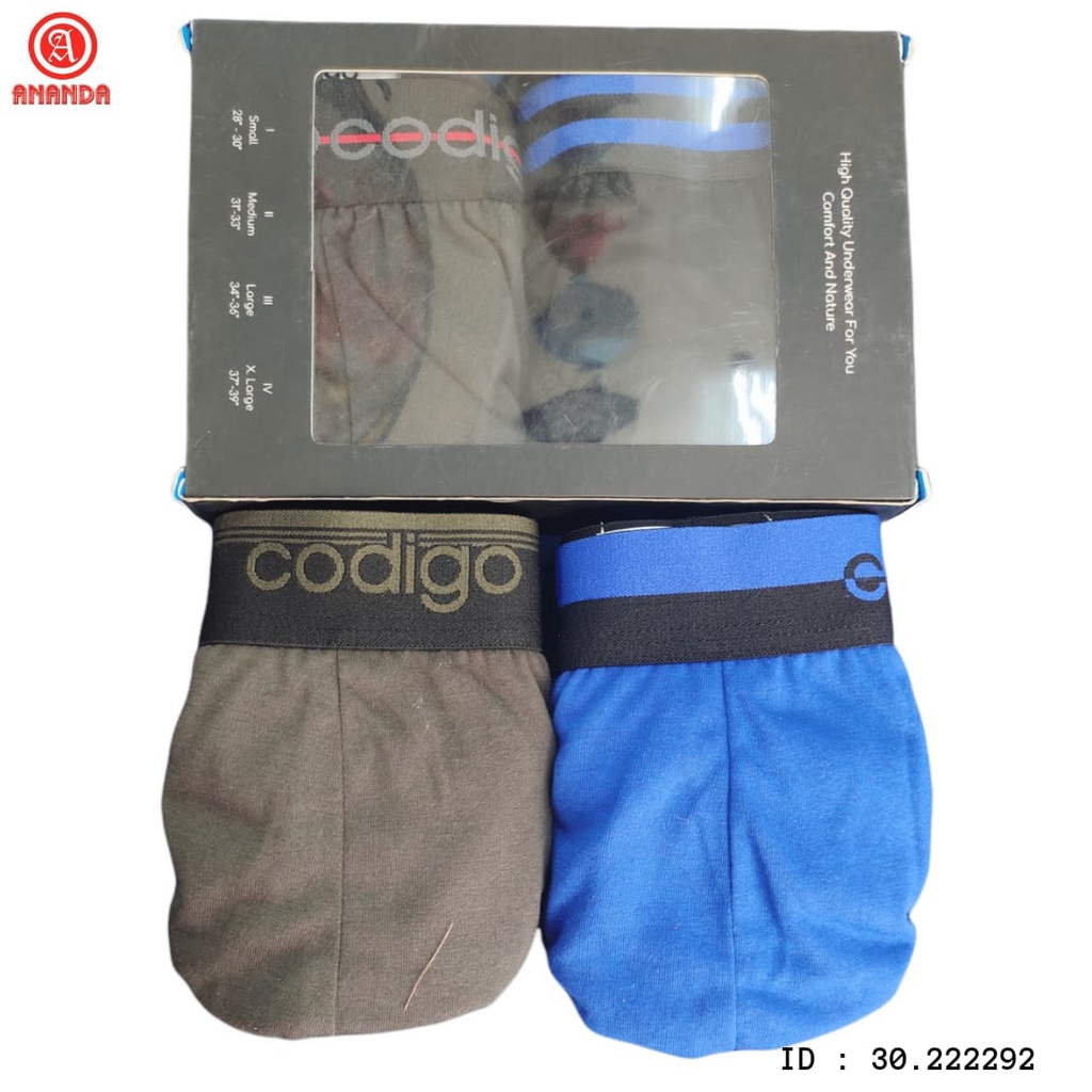 celana dalam pria dewasa codigo kotak isi 2 pcs (godigo biru) size s-xl