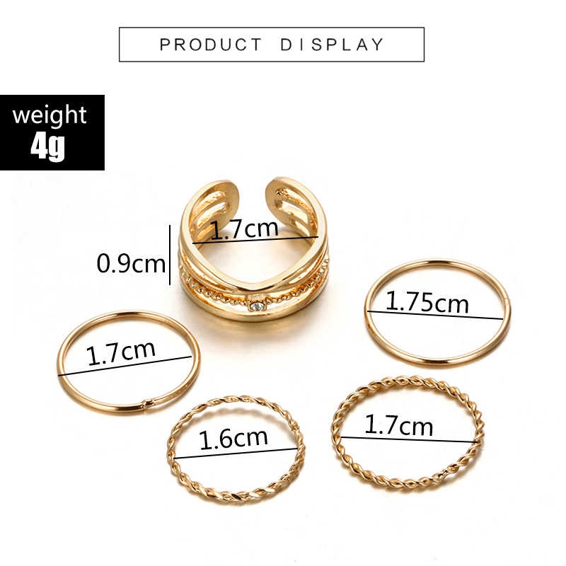 5Pcs Cincin Berlian untuk Drip Ring