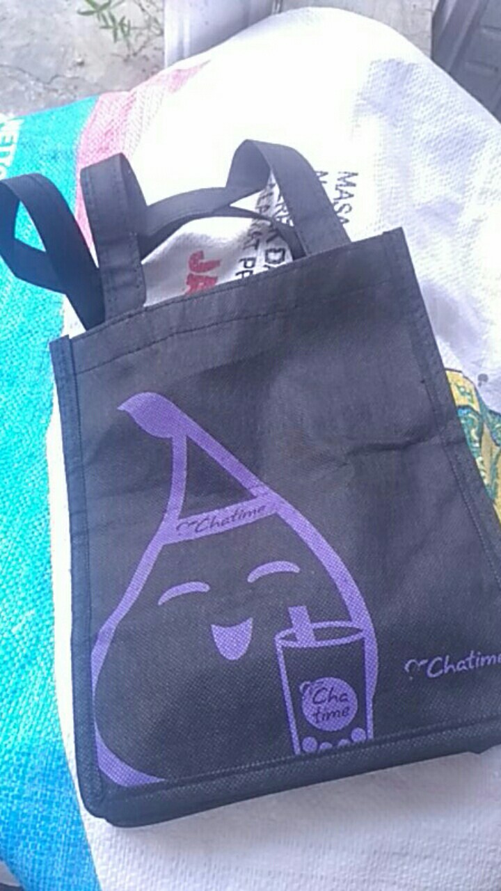 Reusable Bag Kantong Belanja Chatime 4 8 Cup Besar Original Shopee Indonesia