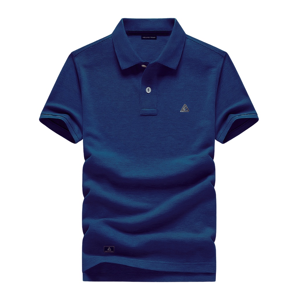 Skdnv Polo Shirt Pria Lengan Pendek Pria Polos Kerah | Kaos kerah | polos Polo Navy