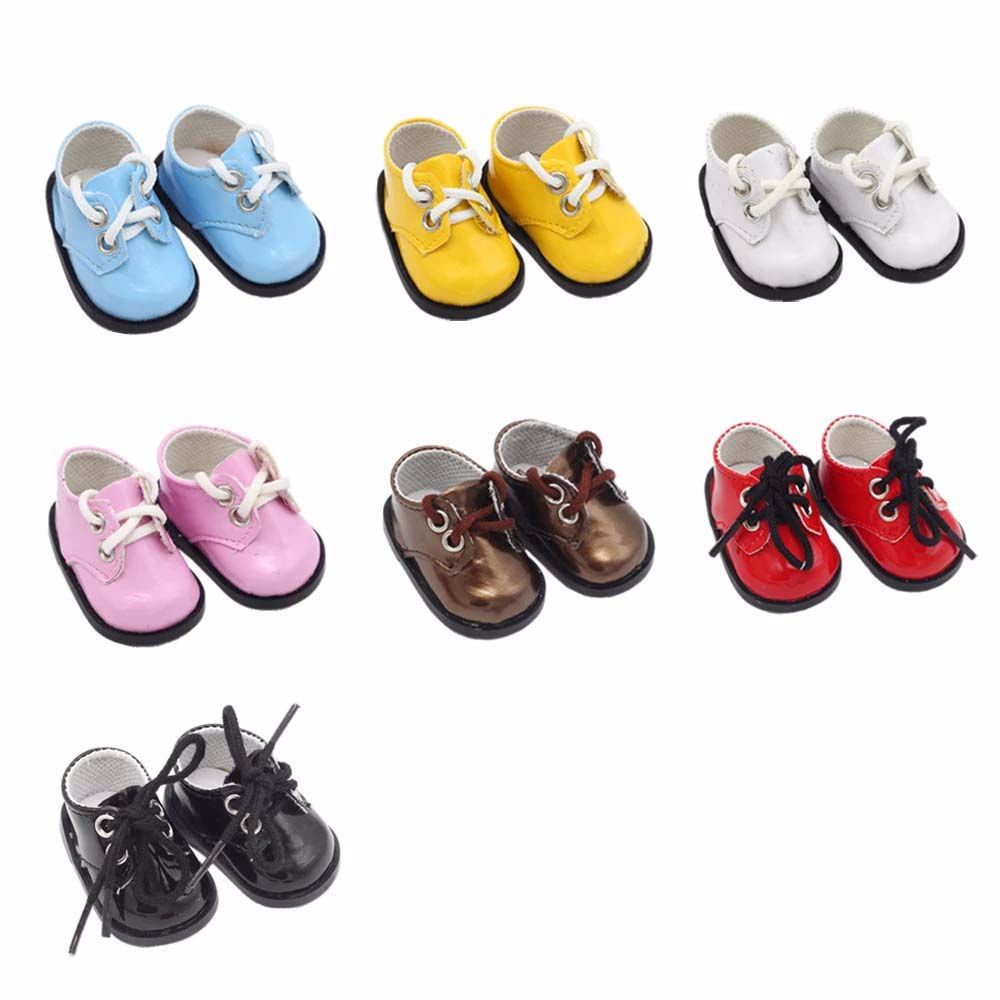 LANFY Cute Mini Doll Shoes Childrens Gift Doll Boots PU Shoes for BJD Doll Christmas Gift DIY Toys Handmade Doll Accessories for EXO Russian 5.5*2.8cm Fashion Sequin Shoes/Multicolor