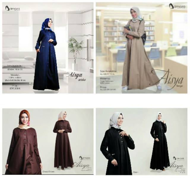 Gamis Damoza Aisya (Allsize fit to XL)