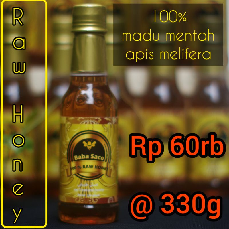 

Baba Saco Raw Honey - Madu Mentah Murni 330 gr