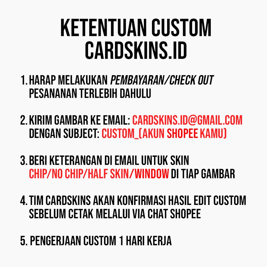 CUSTOM SKIN CARD | GARSKIN / STICKER KARTU ATM / SKIN KARTU ATM / DEBIT / CREDIT / EMONEY / FLAZZ | CARDSKINS