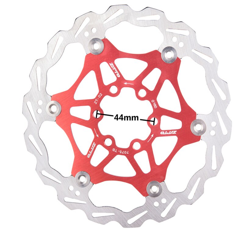 ZTTO Cakram Rem Sepeda MTB 160Mm/180Mm Cakram Rem Floating Bahan Baja Tahan Karat, Cakram Mengambang Suku Cadang Sepeda MTB Pengereman Hidrolik