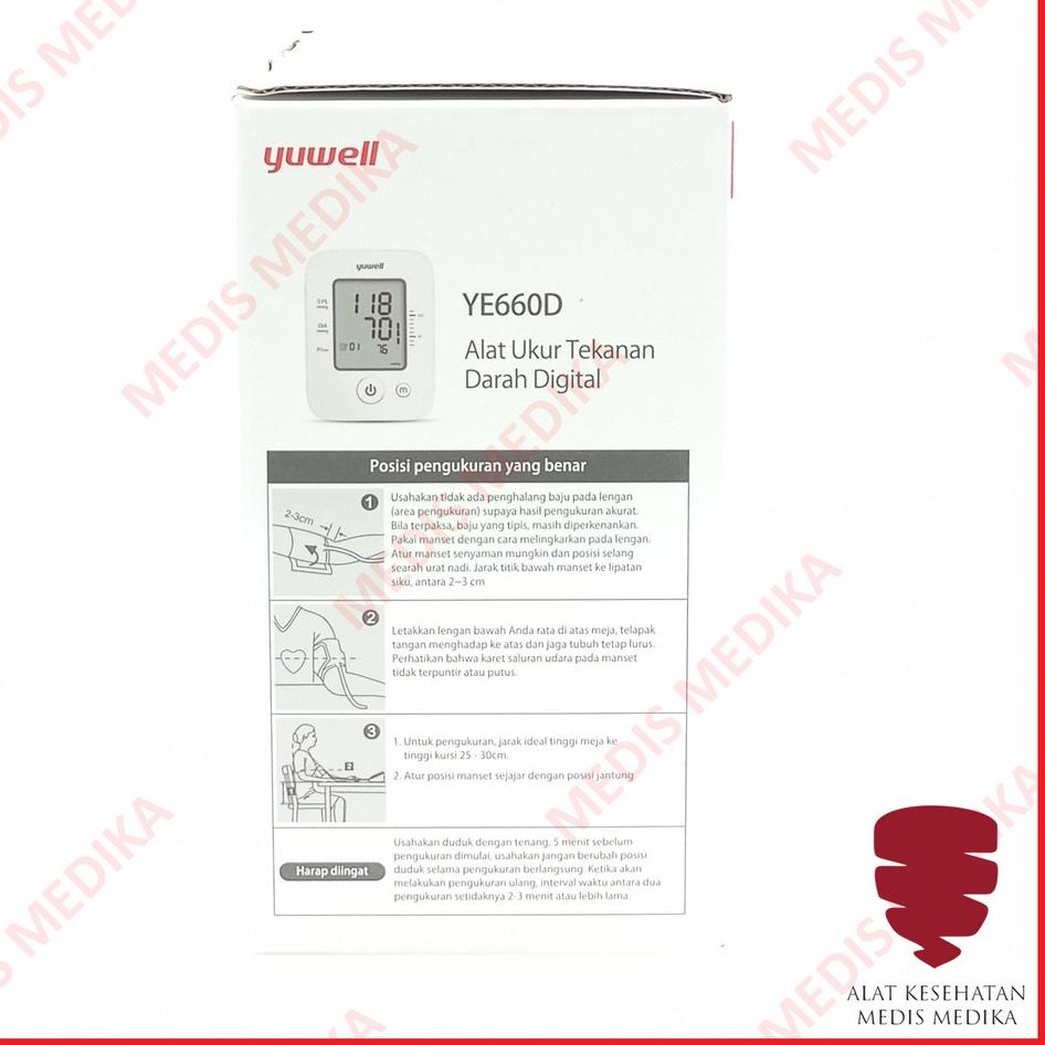 Hot - Tensimeter Digital Yuwell YE660D Alat Ukur Tensi Cek Tekanan Darah 