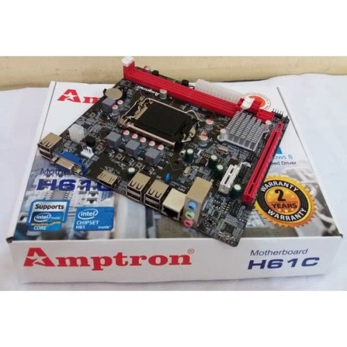 Motherboard Amptron H61 Socket 1155 for Dualcore-i3-i5-i7 MURAH DAN RESMI