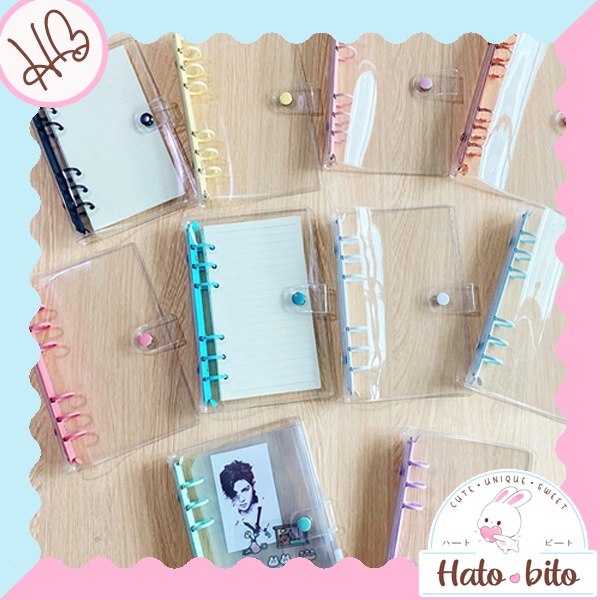 

Binder A6 polos 6 ring warna warni aesthetic minimalis DIY journaling scrapbook cute HB1292