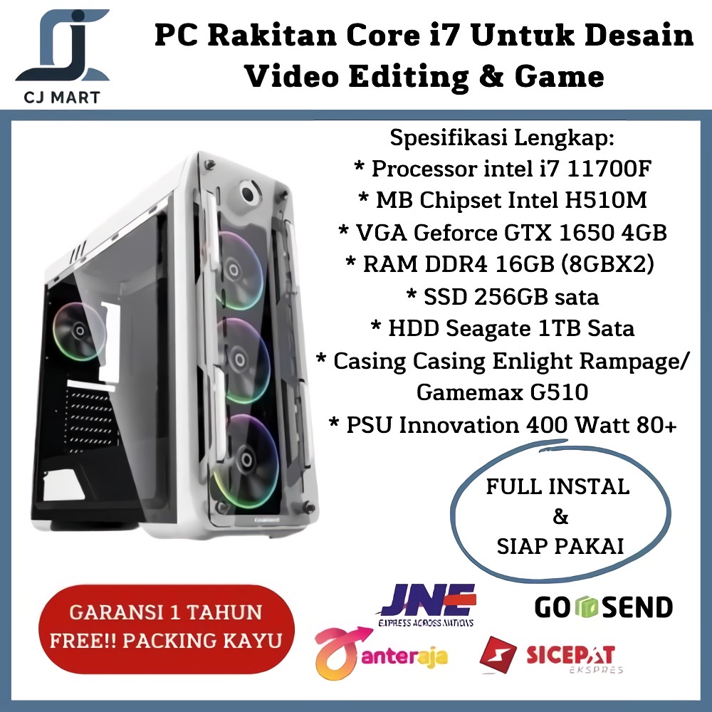 PC Rakitan Core i7 Untuk Desain, Video Editing &amp; Game