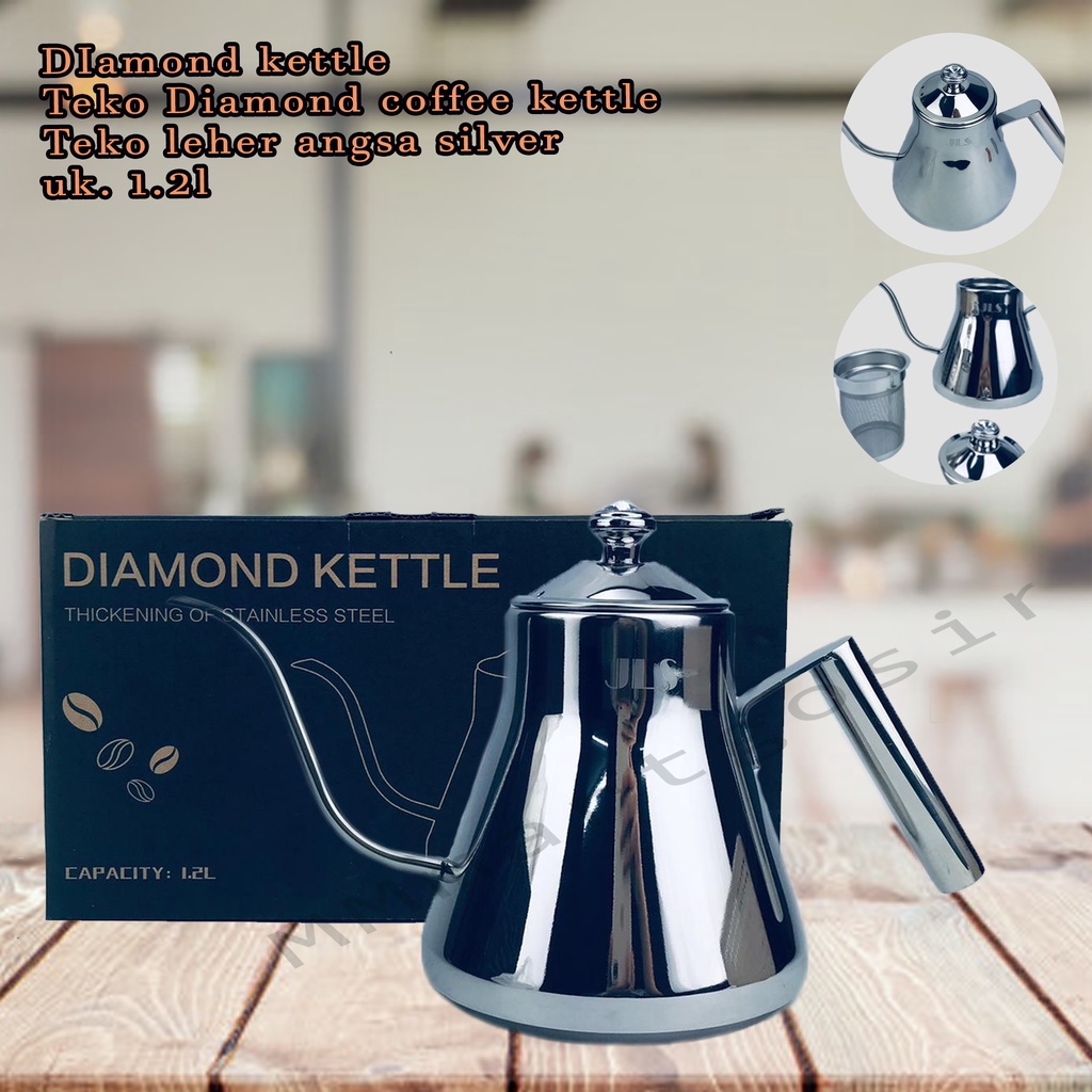 DIAMOND KETTLE/TEKO LEHER ANGSA DIAMOND 1.2 L