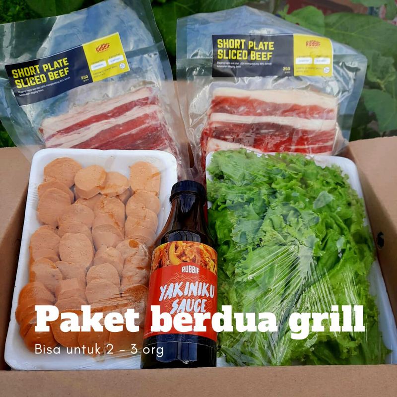 

Rubbif Paket Komplit Grill / bbq di rumah / slice beef