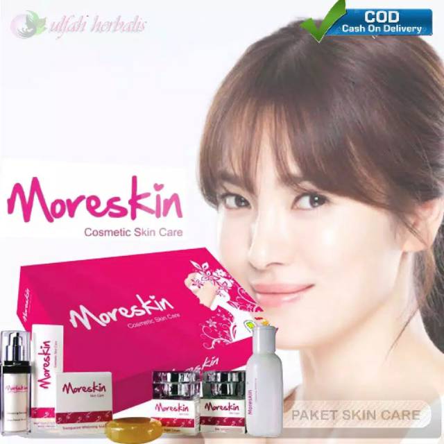 Moreskin Nasa Pemutih Wajah Penghilang Flek Hitam Cream Paket Cream Glowing Skin Care