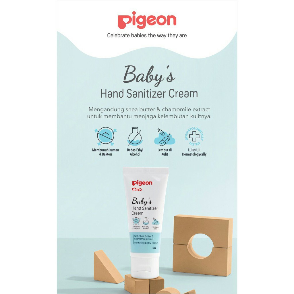 Pigeon baby hand sanitizer cream 50gr/ hand sanitizer/baby/pembersih tangan