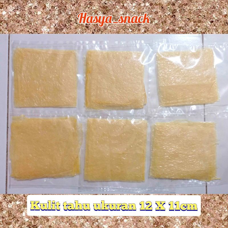 

Kulit tahu ukuran 12x11 cm isi 10 lembar praktis