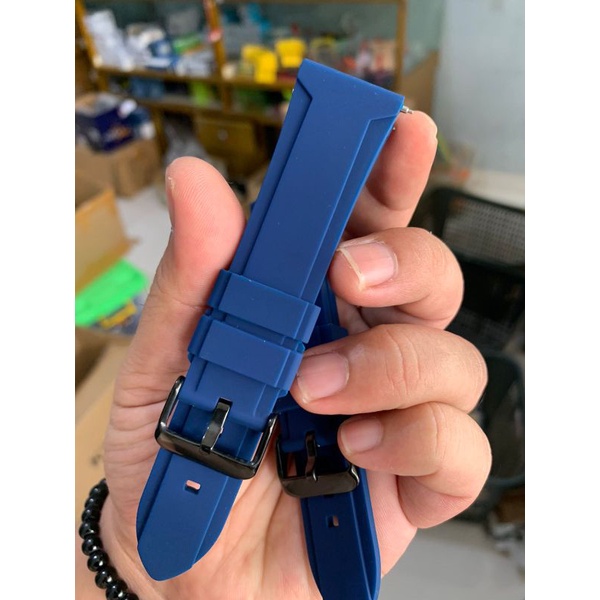 Strap Tali Jam Tangan Silicon lembut Biru