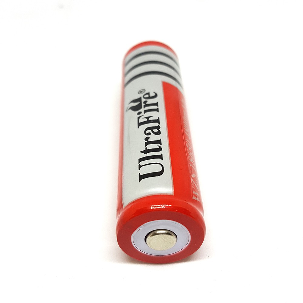 Baterai 18650 Ultrafire 3.7V MERAH Untuk Senter 1 Buah Battery