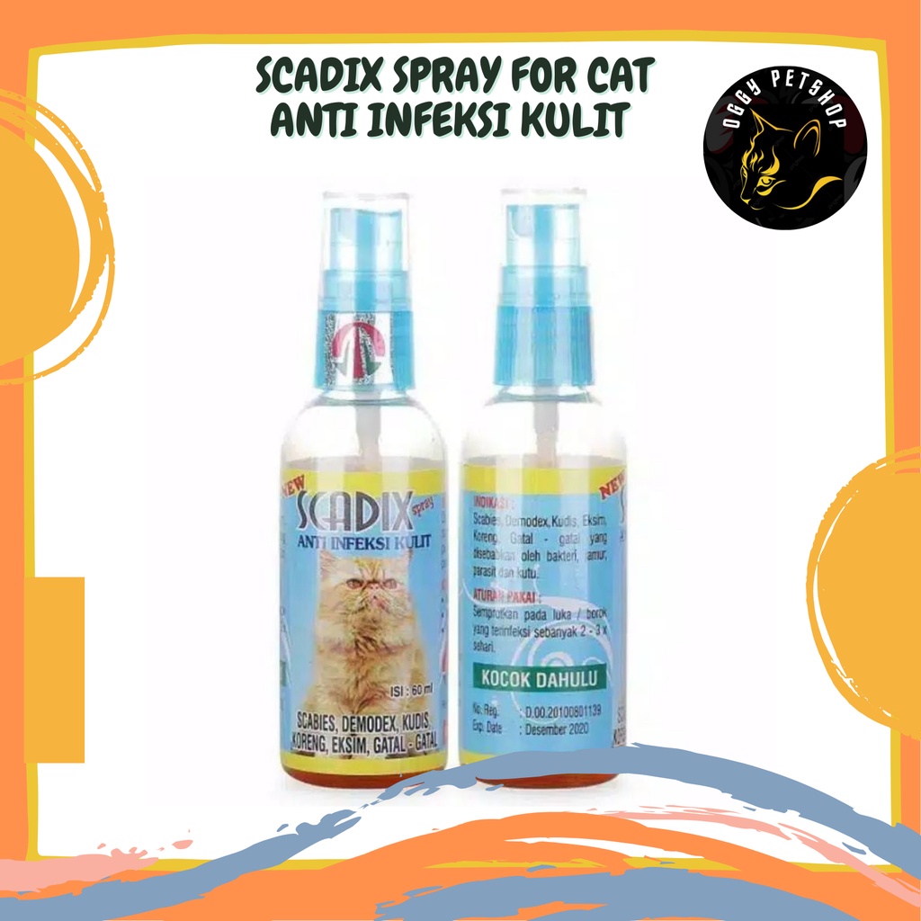 Scadix Spray Cat Obat Luka (SCABIES) untuk KUCING