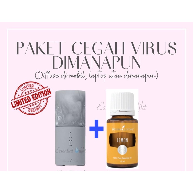 READY Viya Travel Diffuser FREE Oil 15ml Young Living original Bisa Gosen INSTAN