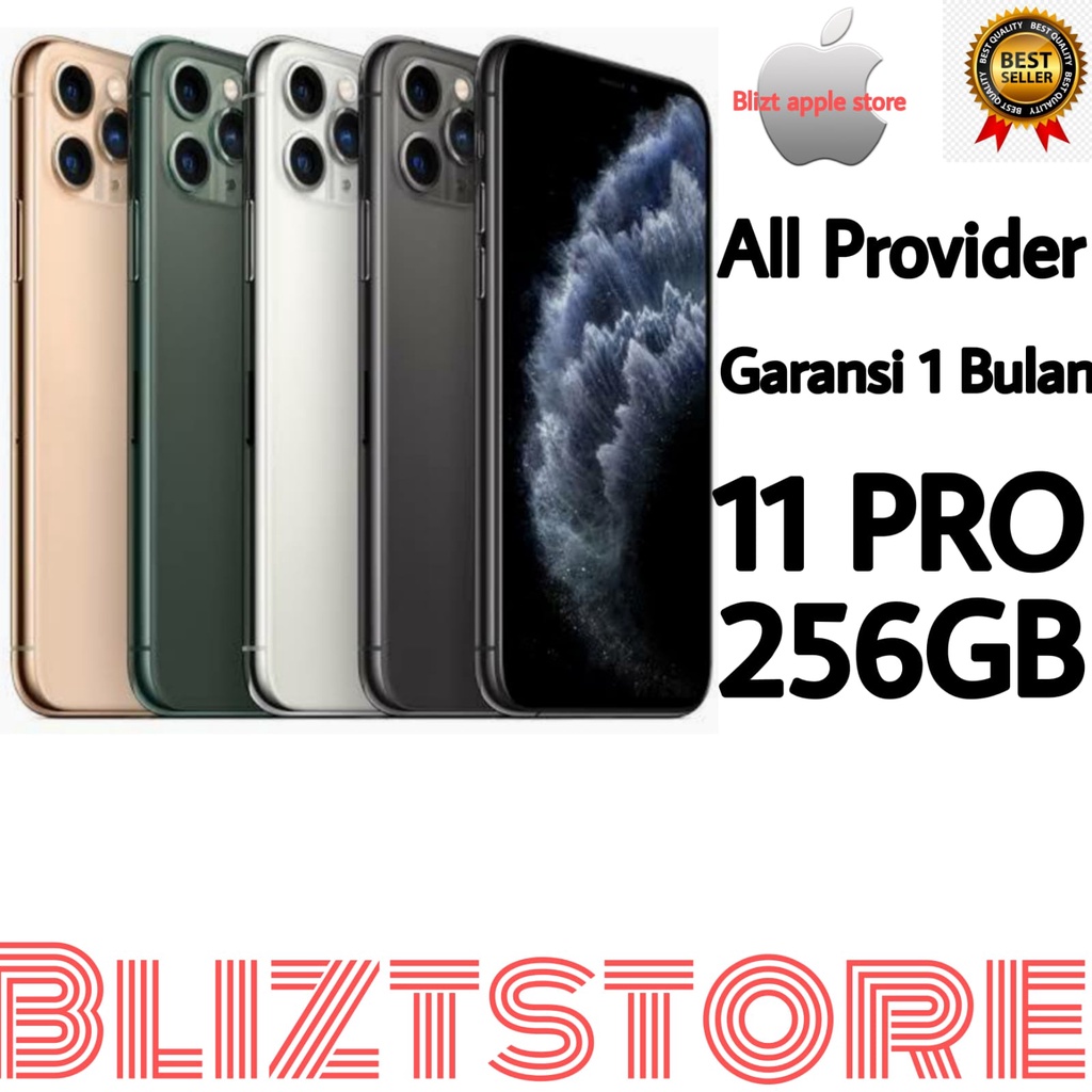 iPhone 11Pro 256GB All Sim  Silent original Second Mulus100% Like New 3utools All Green (Garansi 1 Bulan )