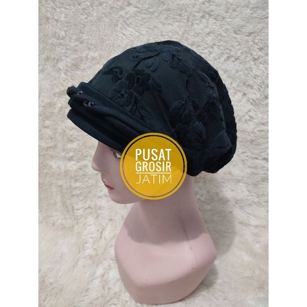 Topi kupluk kerpus ciput ibu ibu topi nenek emak bludru kupluk emak jadul songkok bisa untuk hijab wanita dewasa