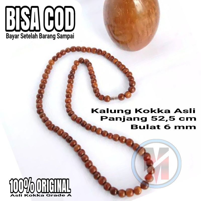 Kalung Kesehatan Pria Wanita Kayu Kokka Kaukah Grade A | Original Kokka