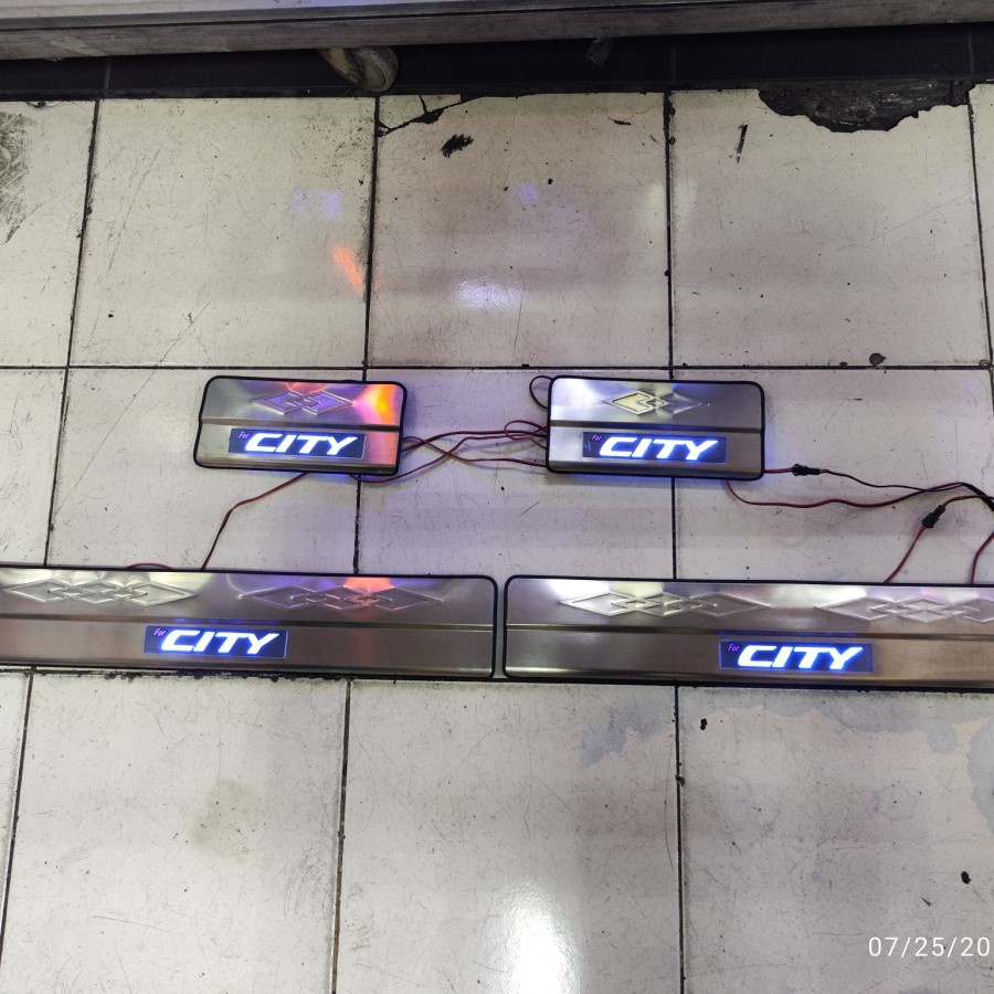 Door Sillplate LED honda city sill plate