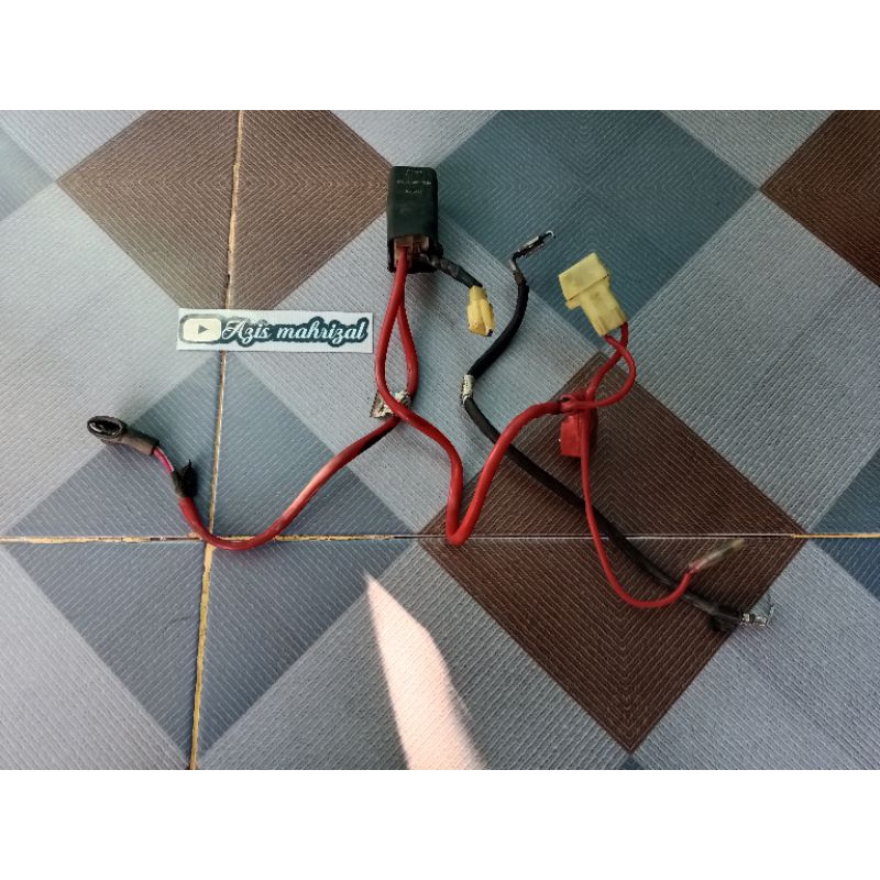 Jual kabel aki positif set kabel hitam negatif set sweet stater komplit