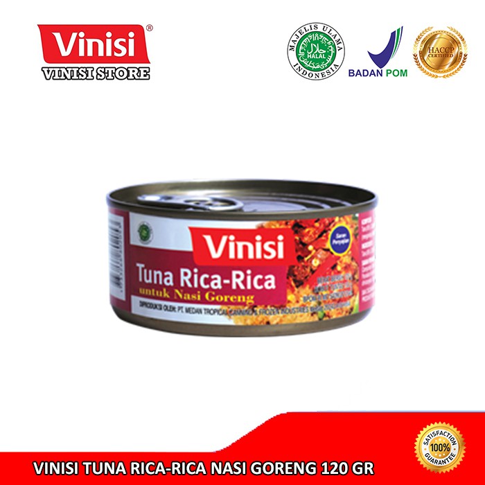 

Vinisi Bumbu Nasi Goreng Tuna Rica-Rica 120 Gr / Ikan Tuna / Tuna Kaleng