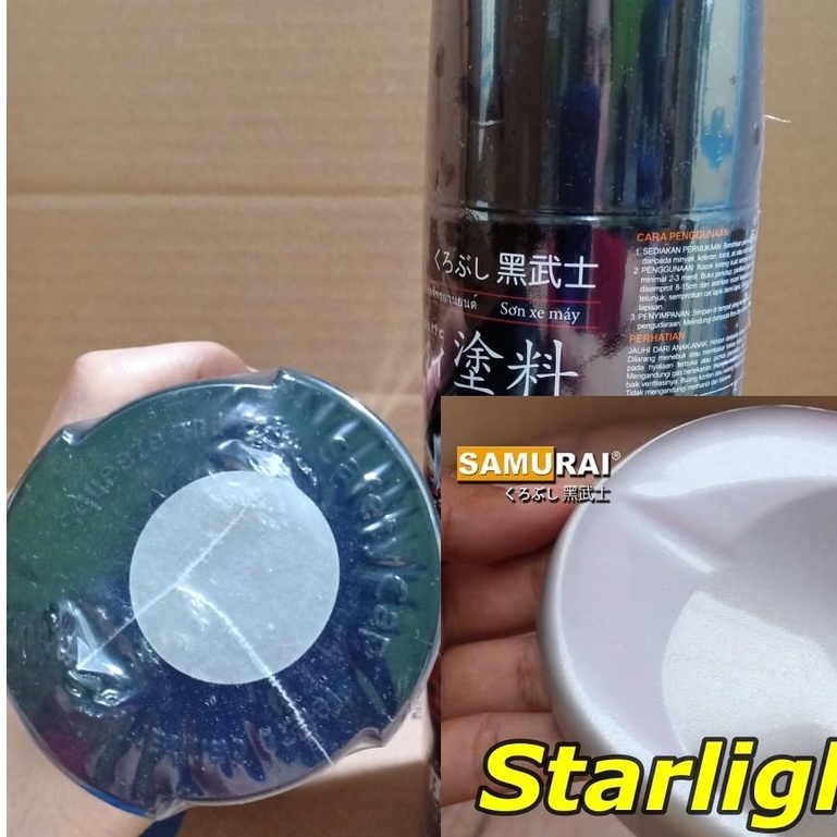 New Samurai Paint Kurobushi Cat Semprot Pilox Pilok H111* Starlight Silver / Perak / Silver Honda (400ml)