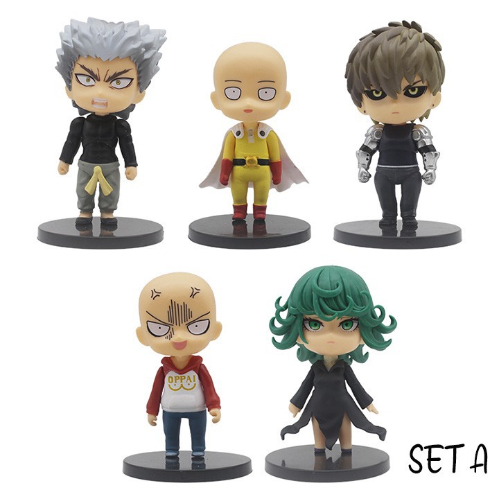 Saitama Genos One Punch Man Set Figure Pajangan Topper - Set B