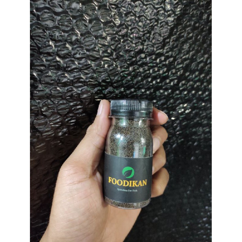 pakan ikan cupang pelet spirulina FOODIKAN 40 gr