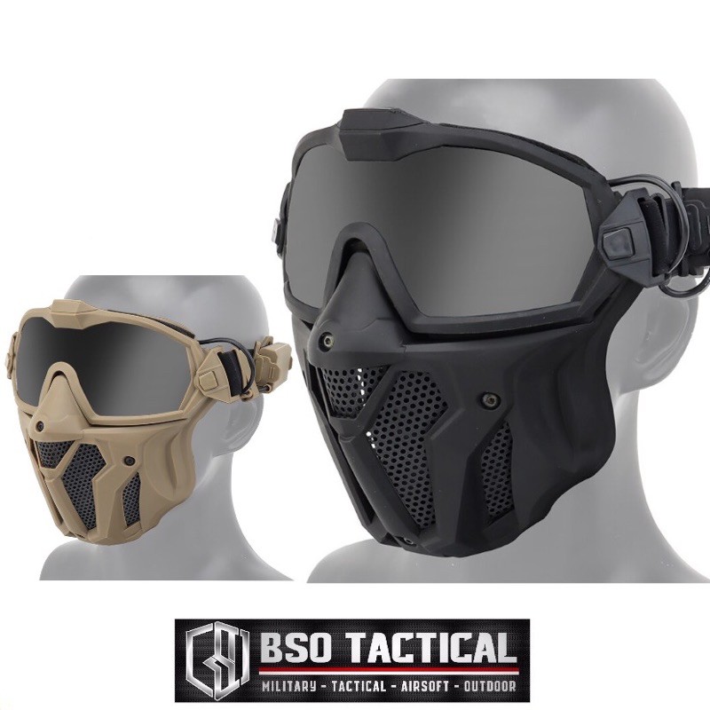 Jual Emerson Tactical Airsoft Full Face Mask with Fan Anti Fogging
