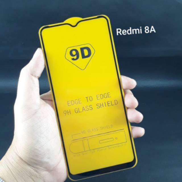 TEMPERED GLASS XIAOMI REDMI 8A FULL COVER 5D 9D 11D 21D TG REDMI 8A  FREE BUBBLE WRAP