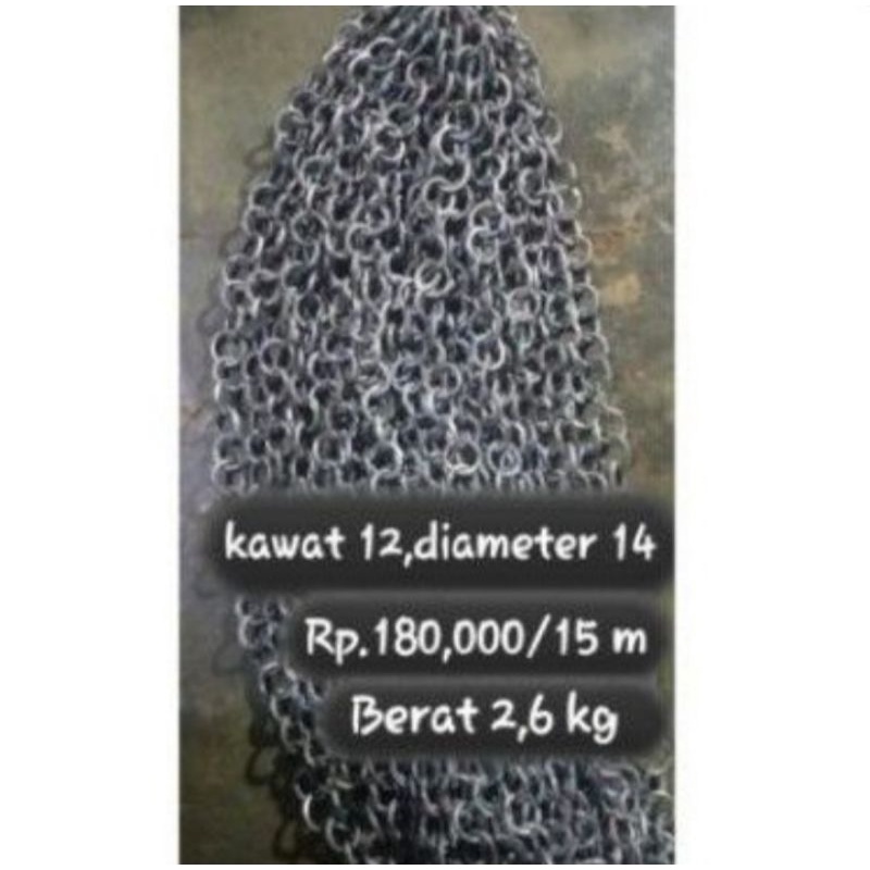 Batu Rantai Kawat Jala Ikan las no12D14