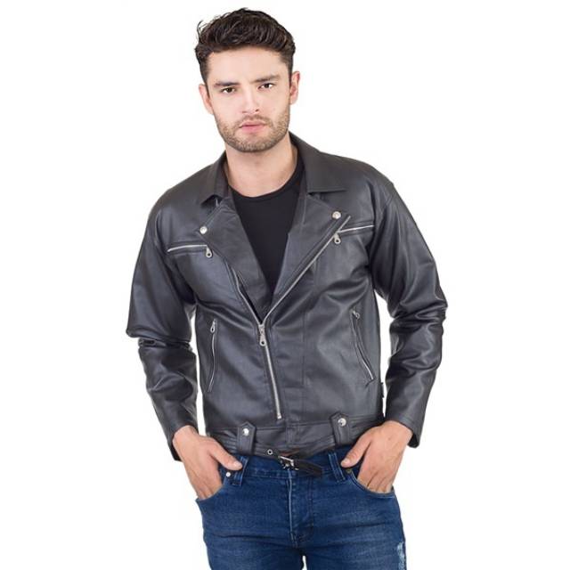 Jaket pria warna hitam jaket keren  jaket trendy jaket brand sale szk 634