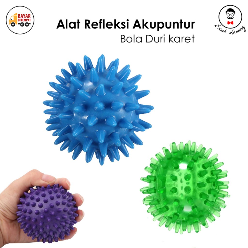 [Karet] Bola Duri Karet Bola Pijat Tangan Akupuntur - Random Colour