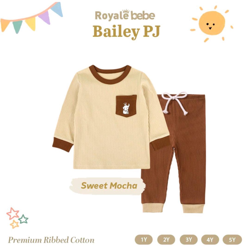 ROYALE BEBE BAILEY PANJANG / PIYAMA BAYI DAN ANAK