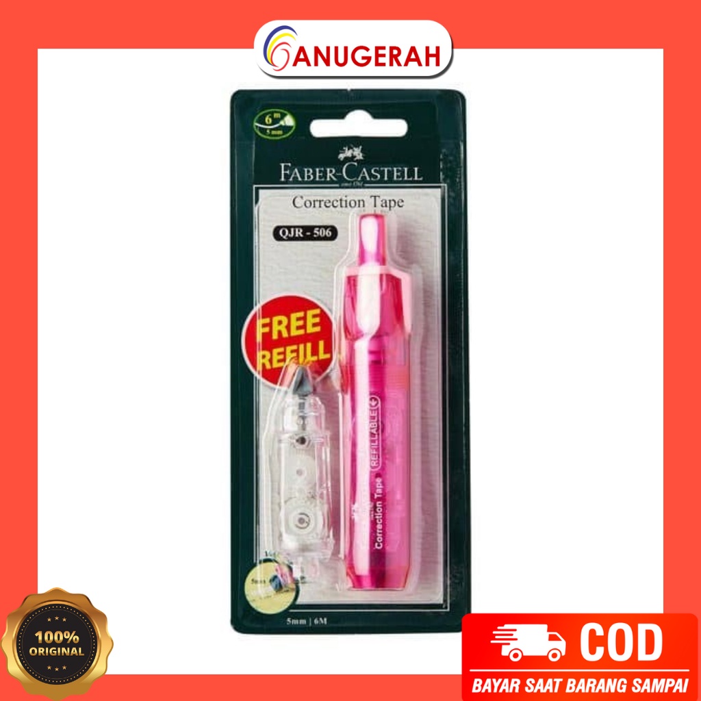 

FABER CASTEL 169452R 506 PINK CORRECTION TAPE