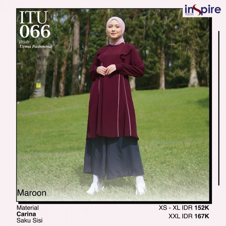 Tunik ITU 066 / Fashion Muslim Terbaru 2022 / Tunik