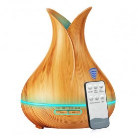 Taffware Aroma Therapy Air Humidifier Wood Flower 400ml with Remote Control - HUMI H113YK -