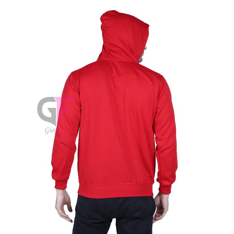 GIOFLO Sweater Gaya Kasual Pria Fleece Keren Merah / SWE 982