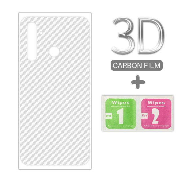 Garskin Carbon Realme 5 , 5i Prmium Back Screen Protector Antigores Belakang HP