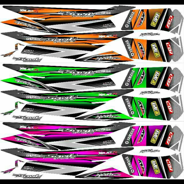 Striping motor ~ sticker motor ~ lis mio soul lama karbu