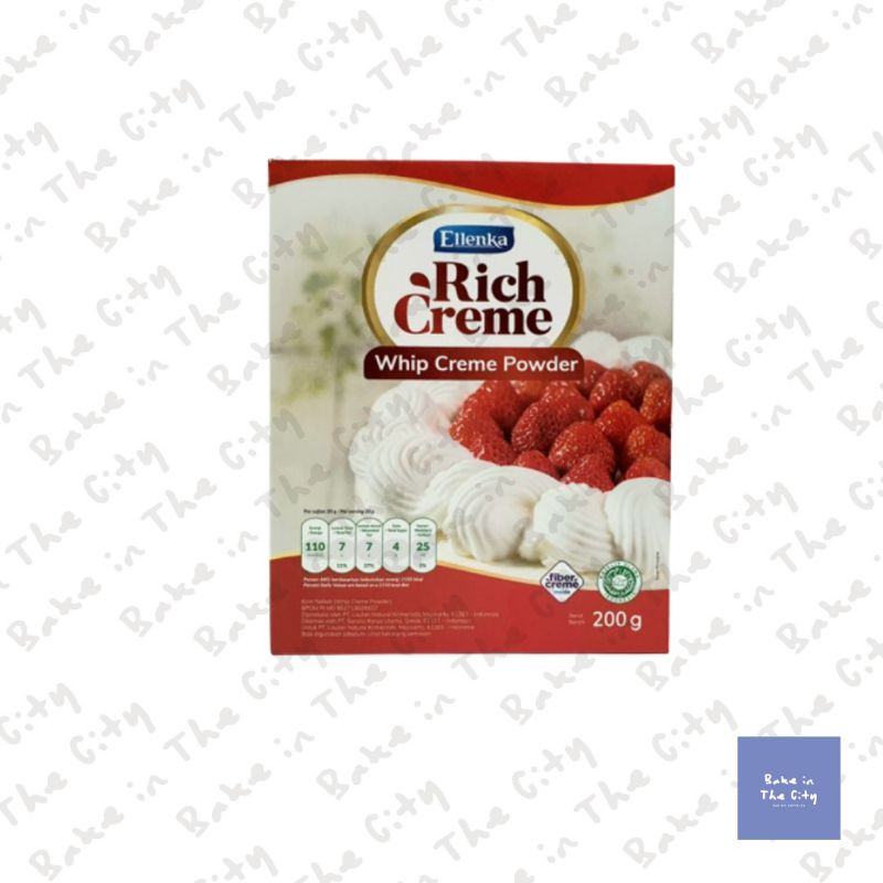 

Rich Creme Whip Cream Bubuk by Fiber Creme - 200g