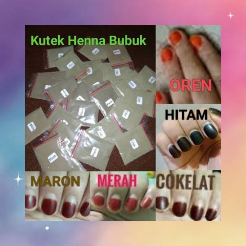 HENNA BUBUK / KUTEK HENNA / HENNA MUSLIM / PACAR BUBUK