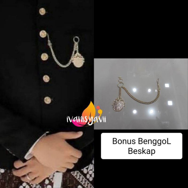 Full Set (Bonus Benggol Beskap) Baju Prewed Putih - Sido Mulyo