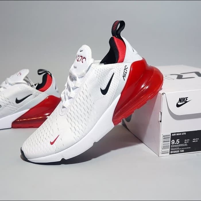 Sepatu Nike Air Max 270 White Red 