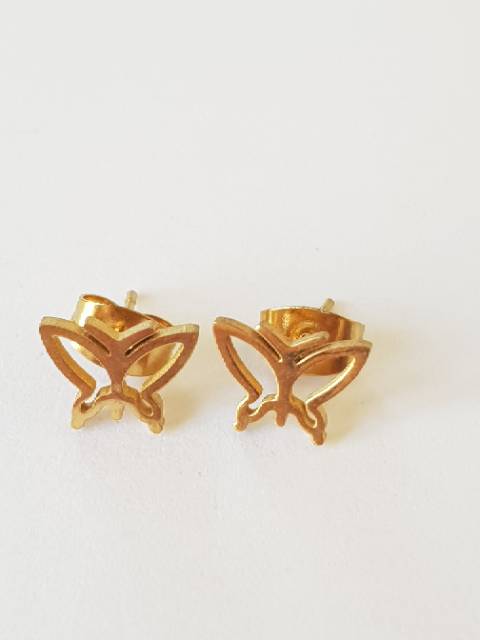 Anting tusuk titanium / anting kupu-kupu / anting tusuk import / titanium stell import antikarat