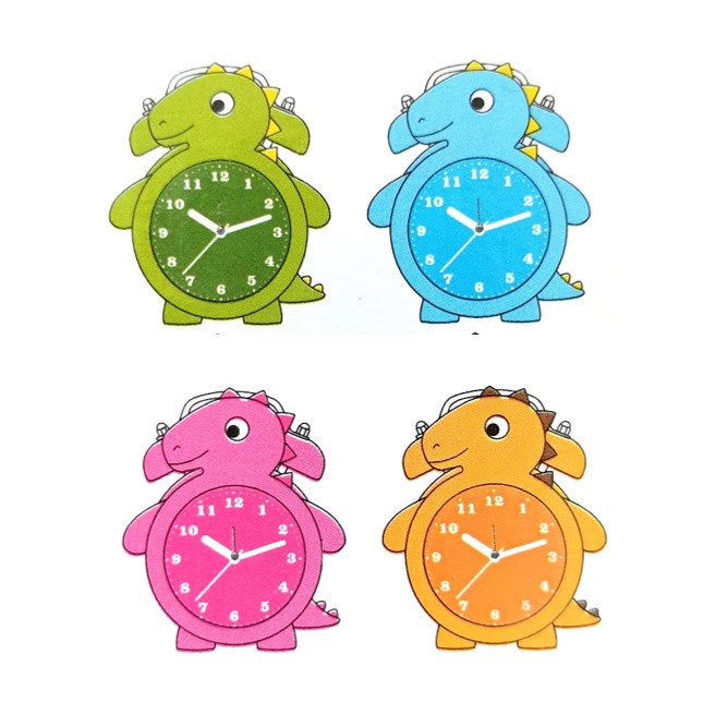 Jam Weker Kring Jam Weker Karakter Dinosaurus Warna Warni Alarm Clock Free Baterai
